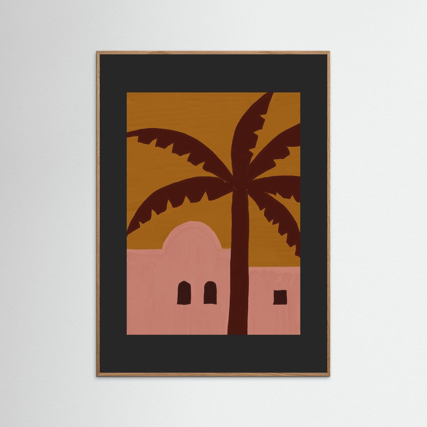 Palm & Adobe  — Art Print