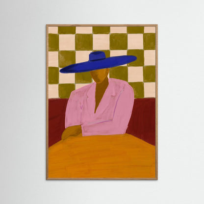 The Blue Hat — Art Print 