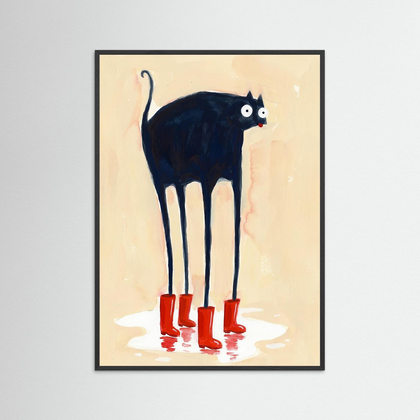 Rainy Day Cat  — Art Print  
