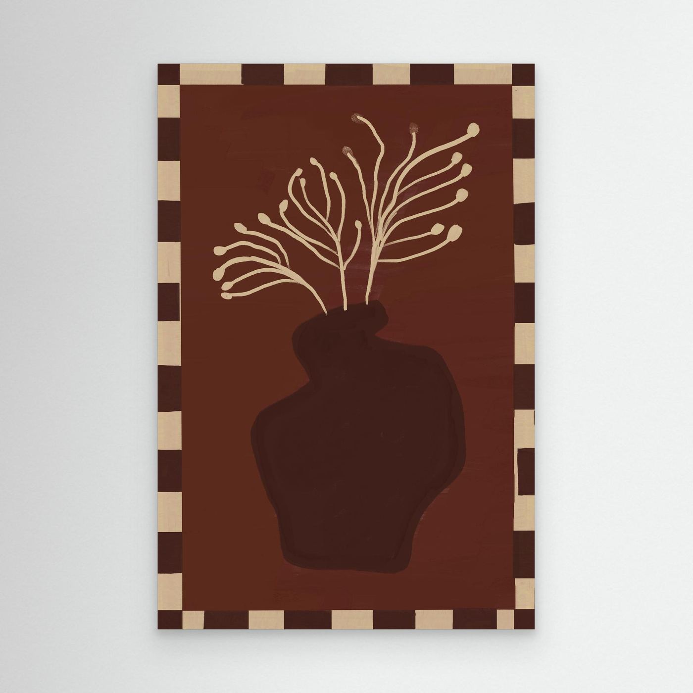 Composition in Burgundy — Canvas Print 