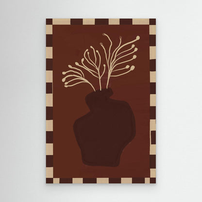 Composition in Burgundy — Canvas Print 