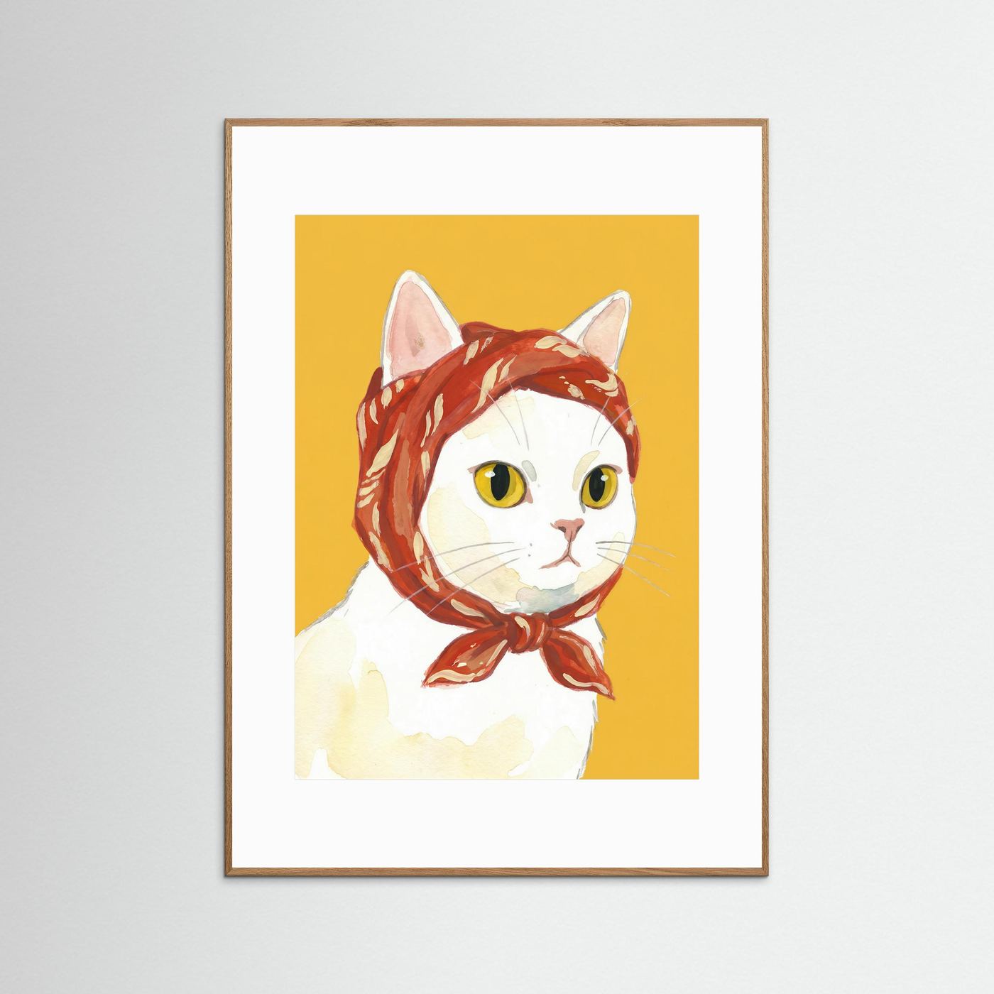 Babushka Cat — Art Print 