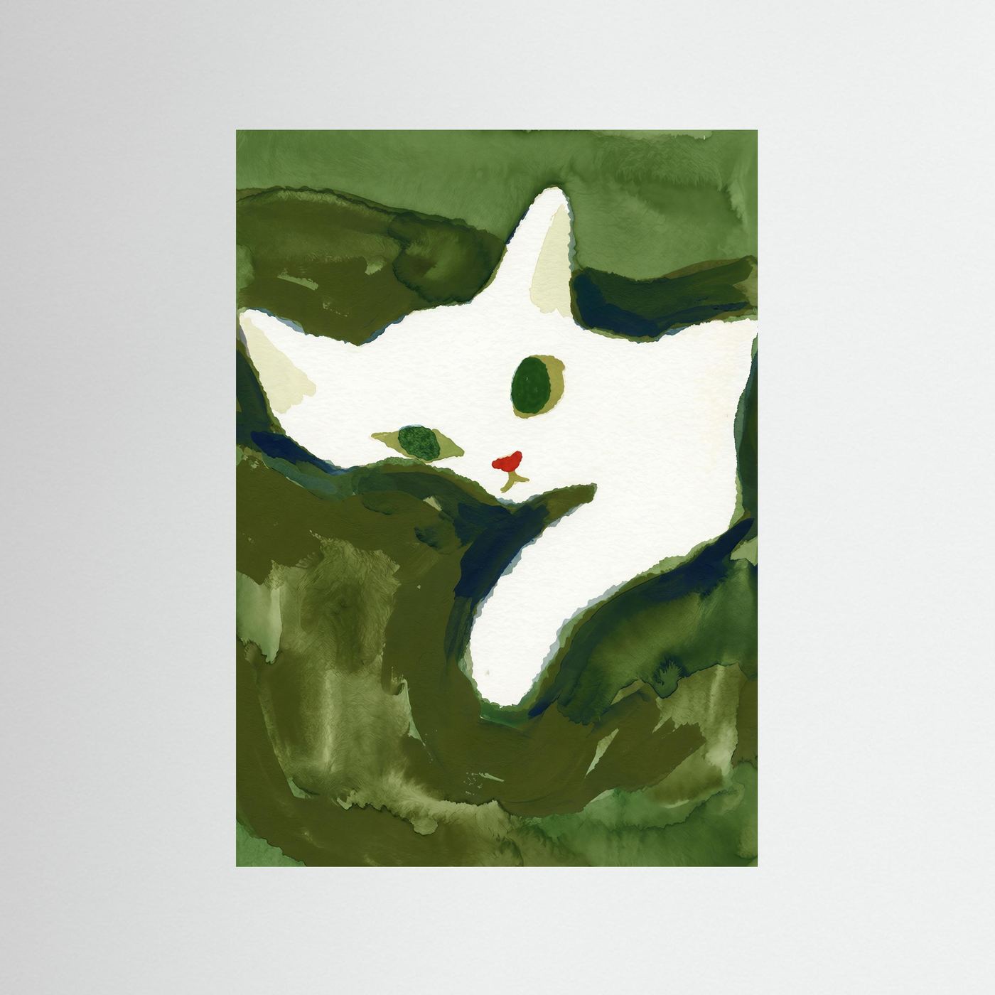 The Stretching Tiger Cat — Art Print  - Copy