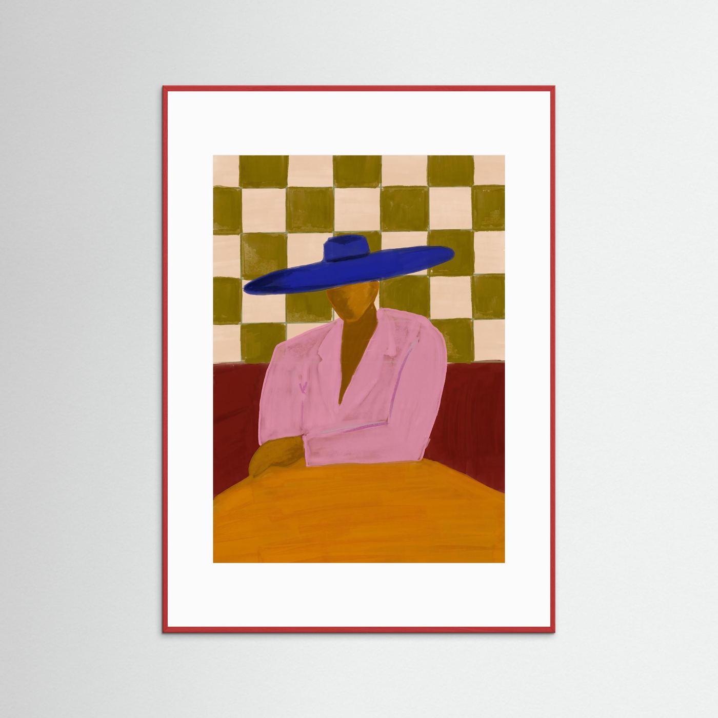 The Blue Hat — Art Print 