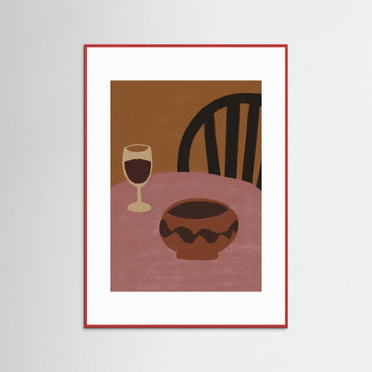 Still Life in Rose  — Art Print  