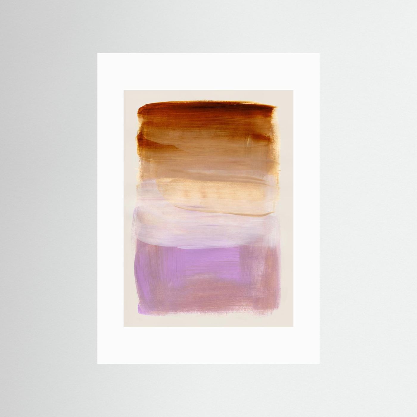 Abstract Brush Strokes 185 by Mareike Böhmer  - Art Print