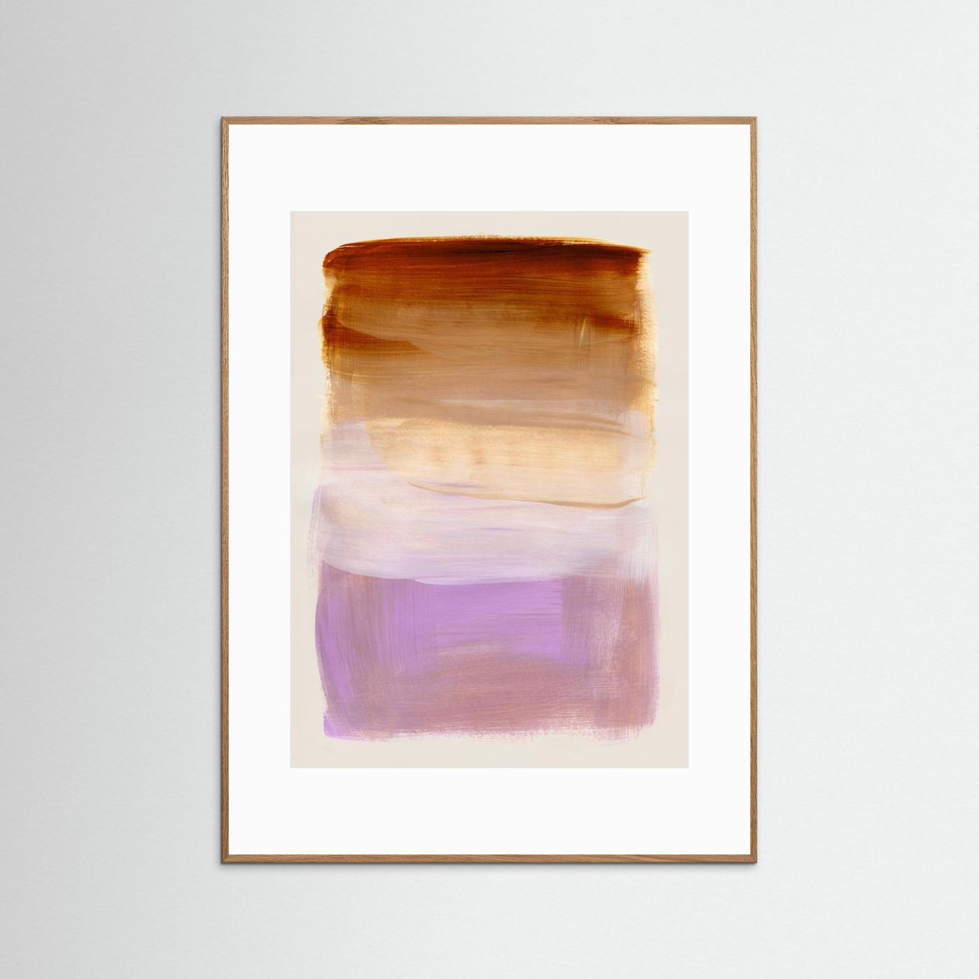 Abstract Brush Strokes 185 by Mareike Böhmer  - Art Print