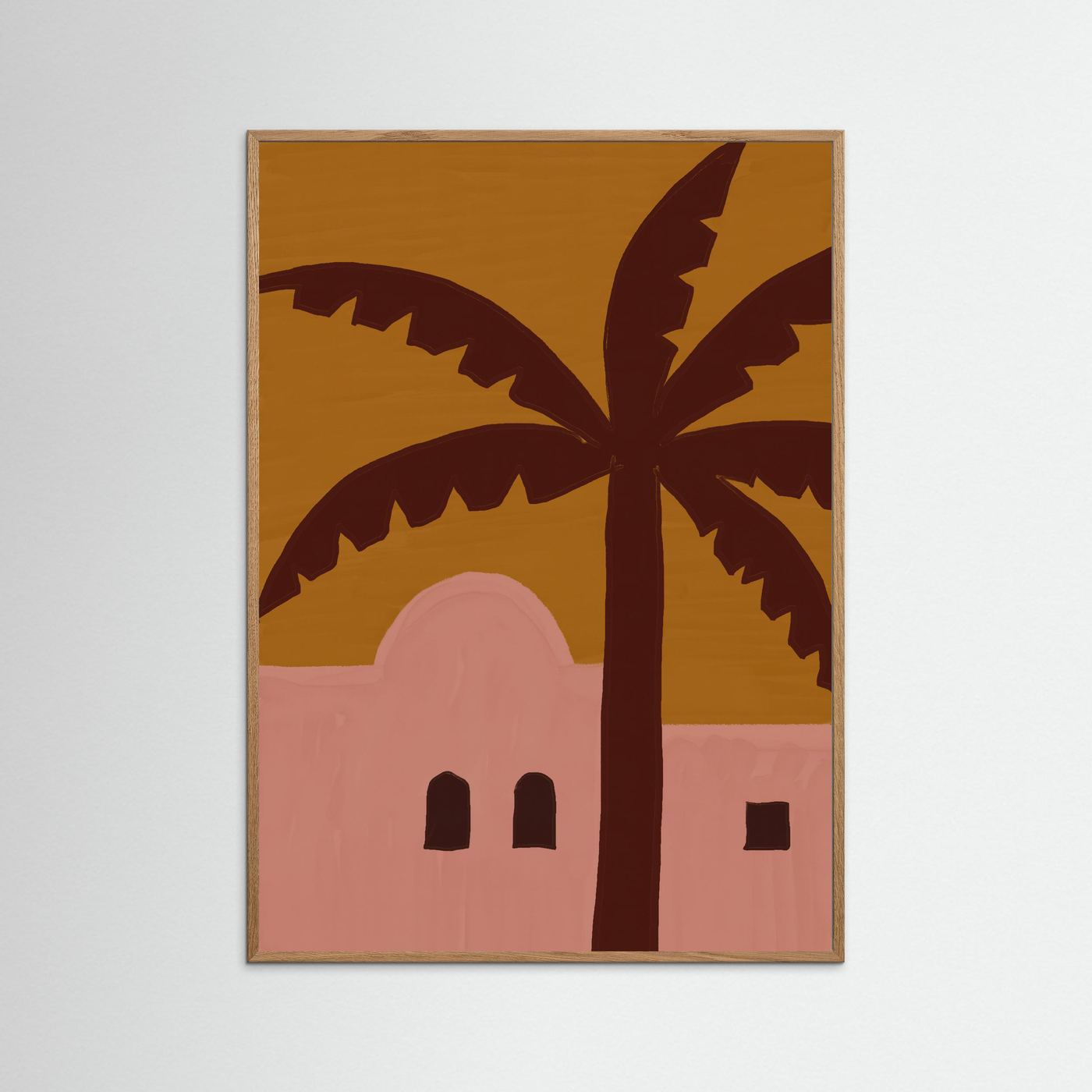Palm & Adobe  — Art Print