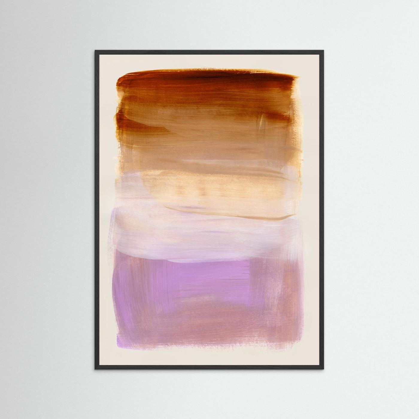 Abstract Brush Strokes 185 by Mareike Böhmer  - Art Print