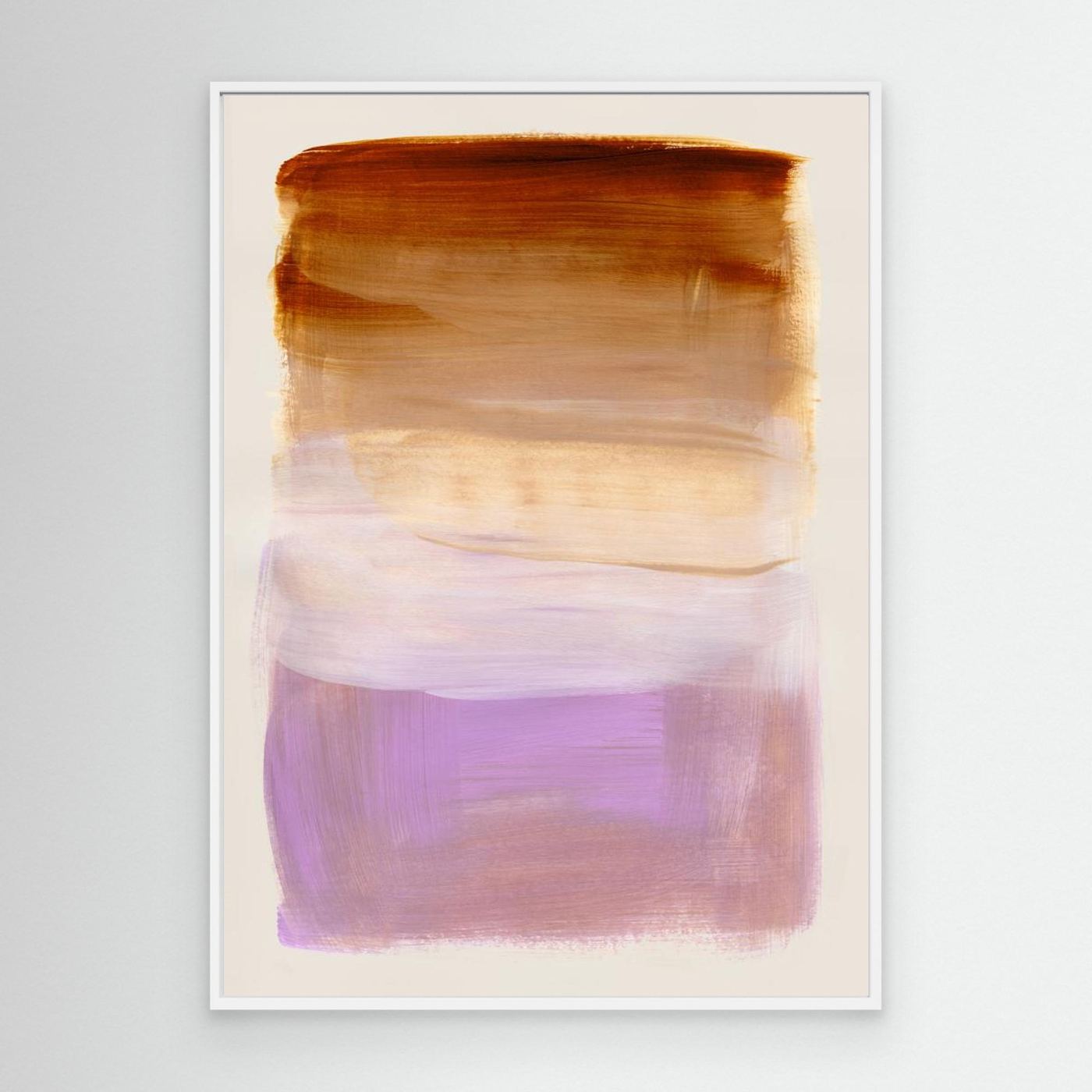 Abstract Brush Strokes 185 by Mareike Böhmer - Canvas Print