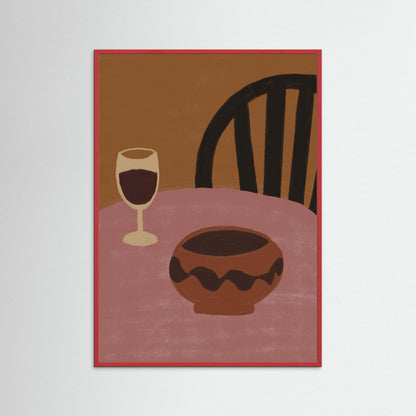Still Life in Rose  — Art Print  