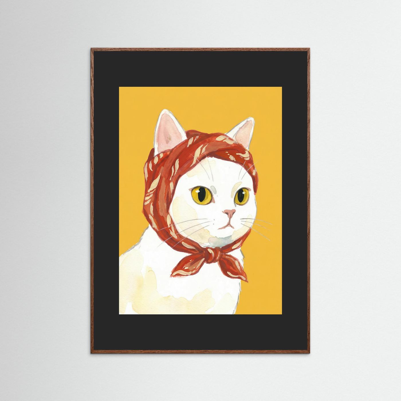 Babushka Cat — Art Print 