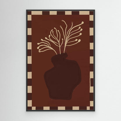 Composition in Burgundy — Canvas Print 