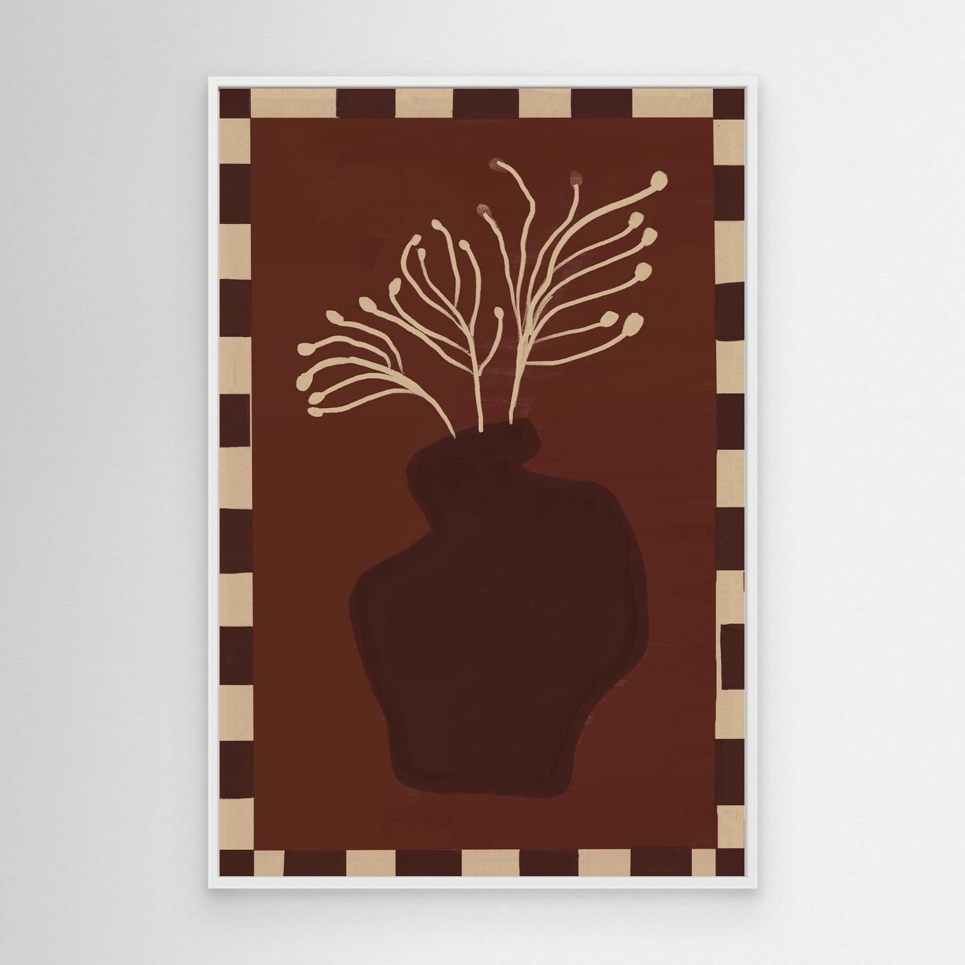 Composition in Burgundy — Canvas Print 