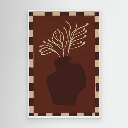 Composition in Burgundy — Canvas Print 
